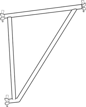 One Metre Reinforced Console Hop-up Bracket